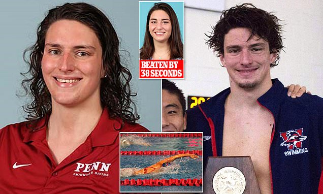 Fury as transgender UPenn swimmer, 22, who used to compete as a man smashes TWO US women's records in weekend competition and finishes one race 38 seconds ahead of her nearest rival