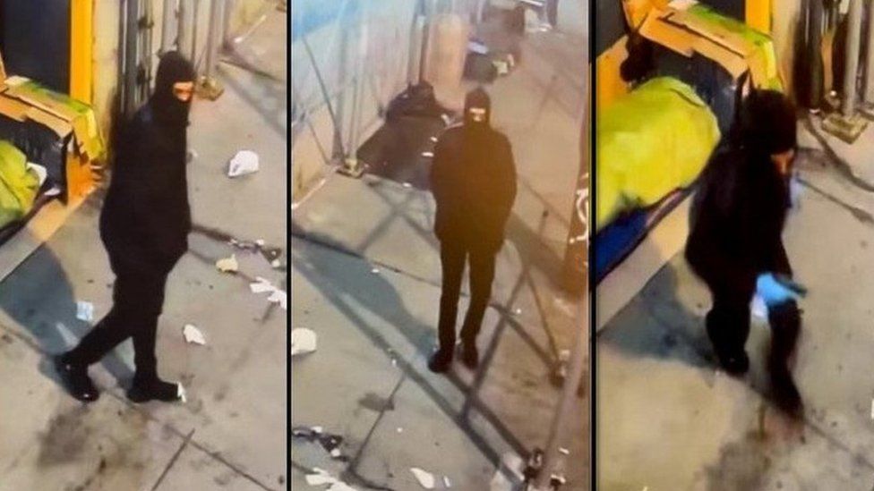 US Police are hunting a masked gunman targeting homeless people while they sleep