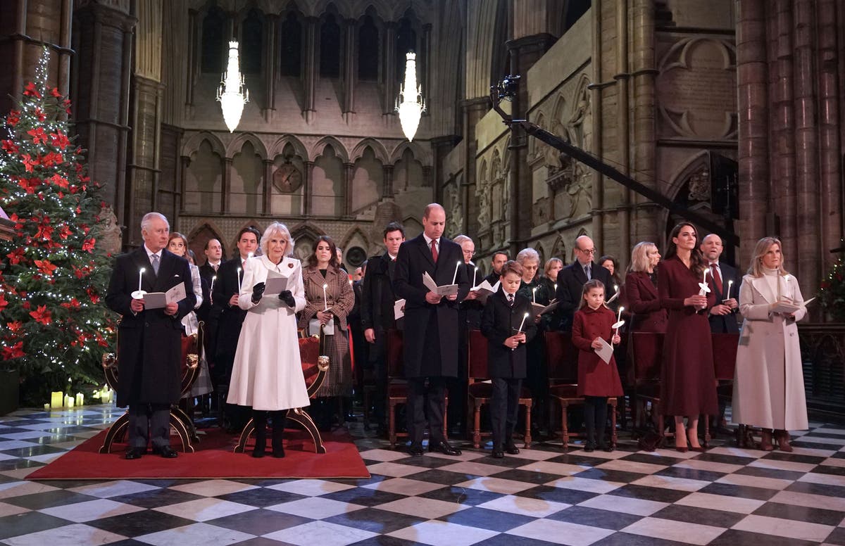 Royal family puts on united front at carols after Meghan and Harry claims