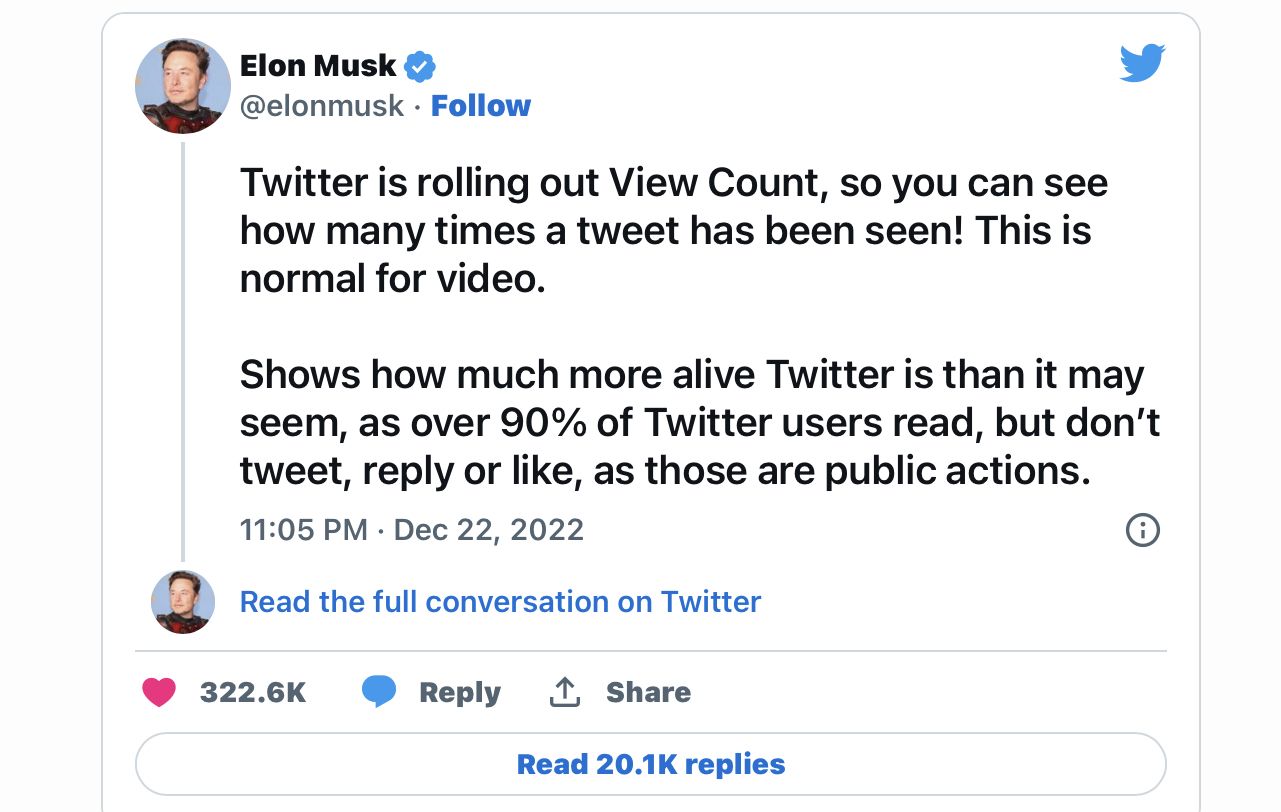 Twitter is rolling out View Count, so you can see how many times a tweet has been seen.