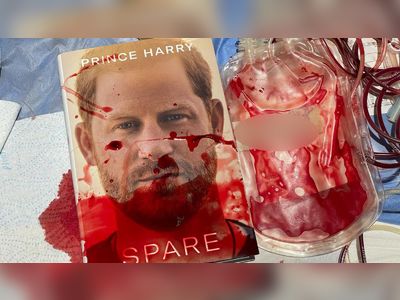 Copies of Prince Harry's memoir smeared with Afghan blood to go on sale